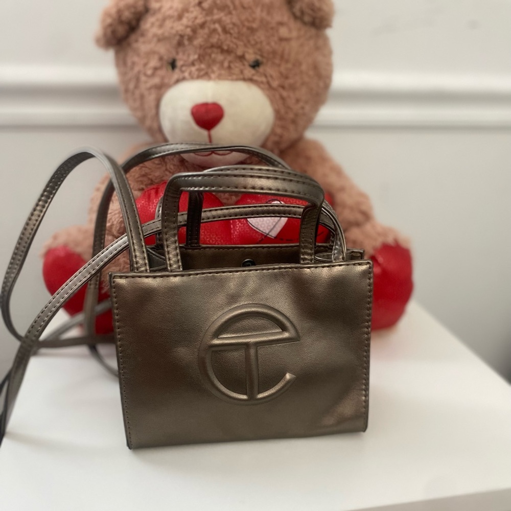 Bronze Telfar bag